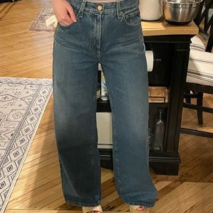 High rise ultra wide leg